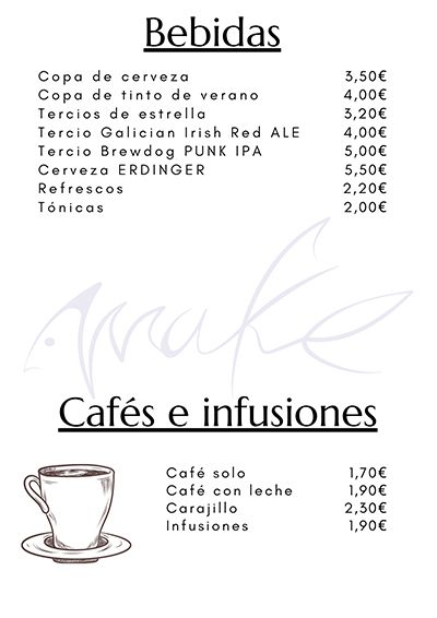 Carta Restaurante Make
